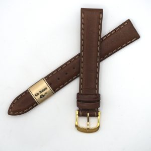 Bracelet de montre en cuir véritable Bio nature - 16 mm Marron - Colly
