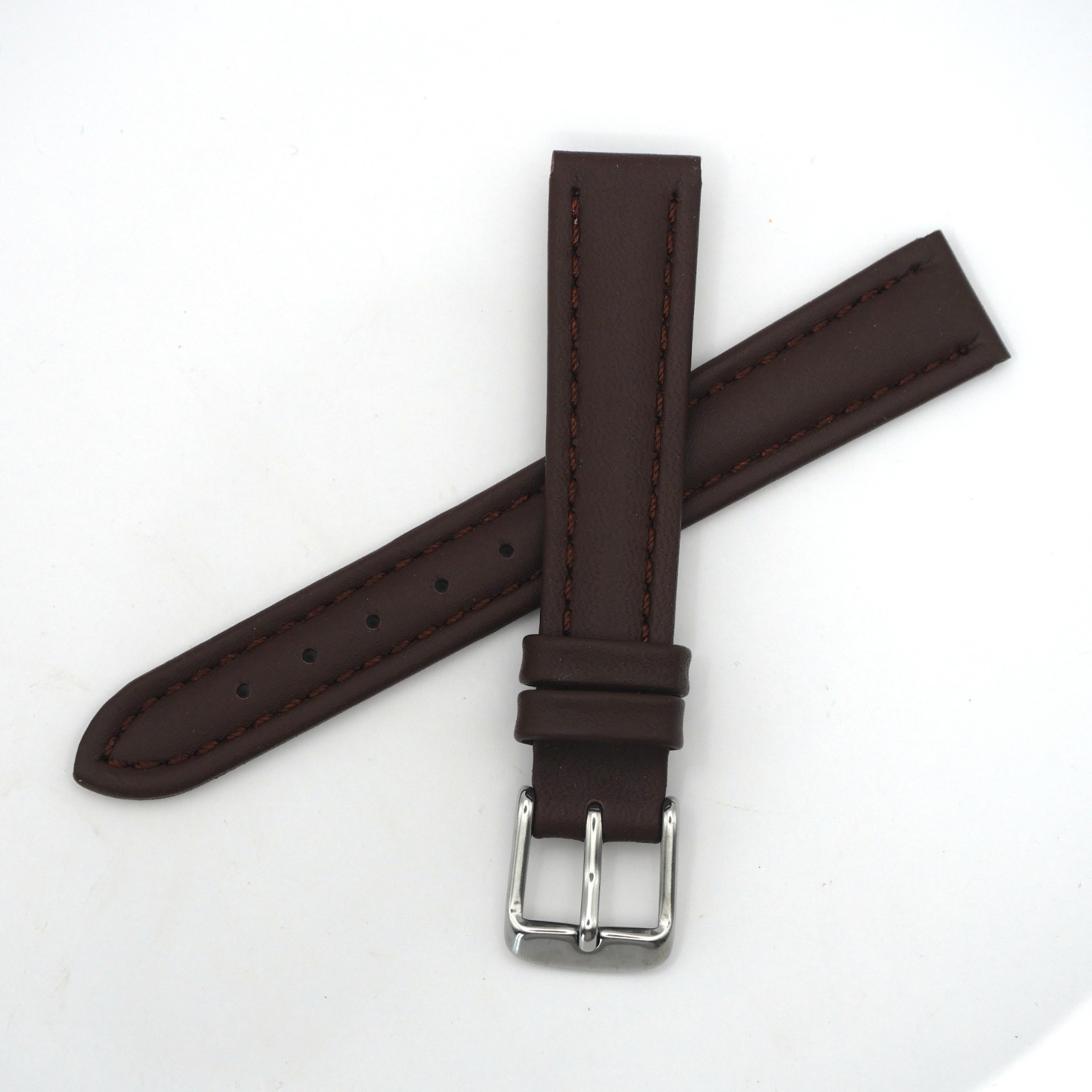 Bracelet de montre en cuir véritable - 16 mm Marron - Antenen