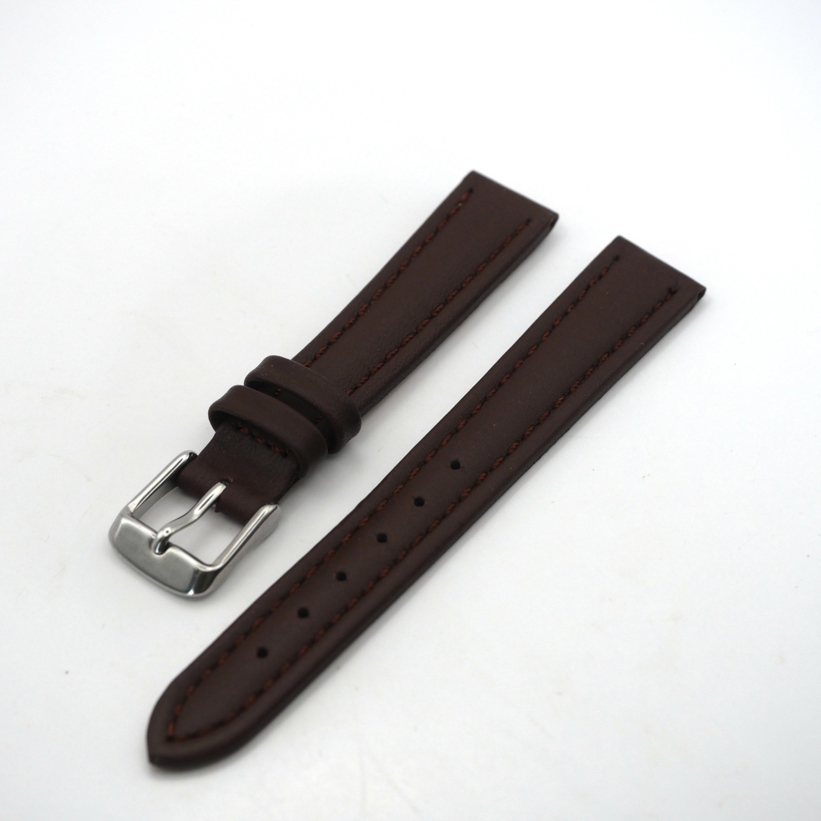 Bracelet de montre en cuir véritable - 16 mm Marron - Antenen – Image 2