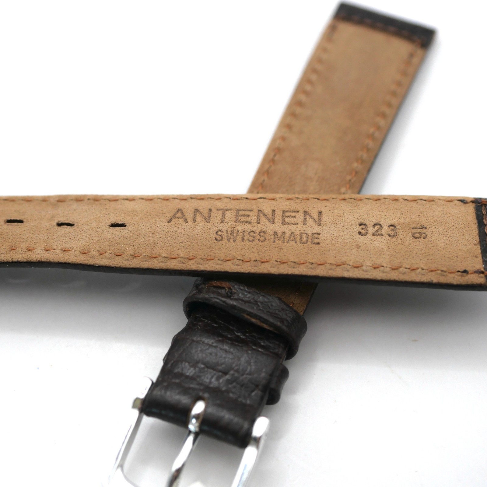 Bracelet de montre en cuir véritable - 16 mm Marron - Antenen (6953) – Image 3