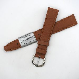 Bracelet de montre en cuir véritable étanche - 16 mm Marron - Colly
