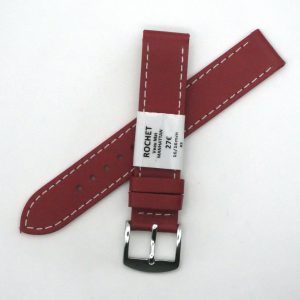 Bracelet de montre en cuir Véritable veau - 16 mm Rouge - Rochet