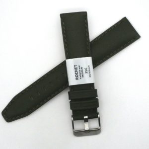 Bracelet de montre en cuir Véritable vachette - 16 mm Kaki - Rochet