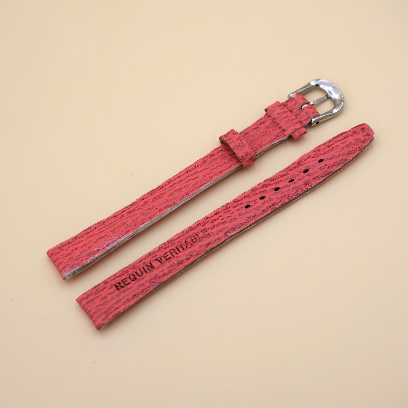 Bracelet en Requin Véritable 12 mm Rose - Fabriqué en France - Taille XL – Image 2