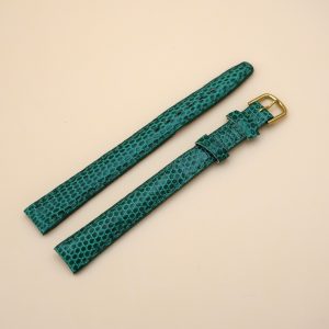 Bracelet en Lézard Véritable 12 mm Vert - Fabriqué en France - Taille XL