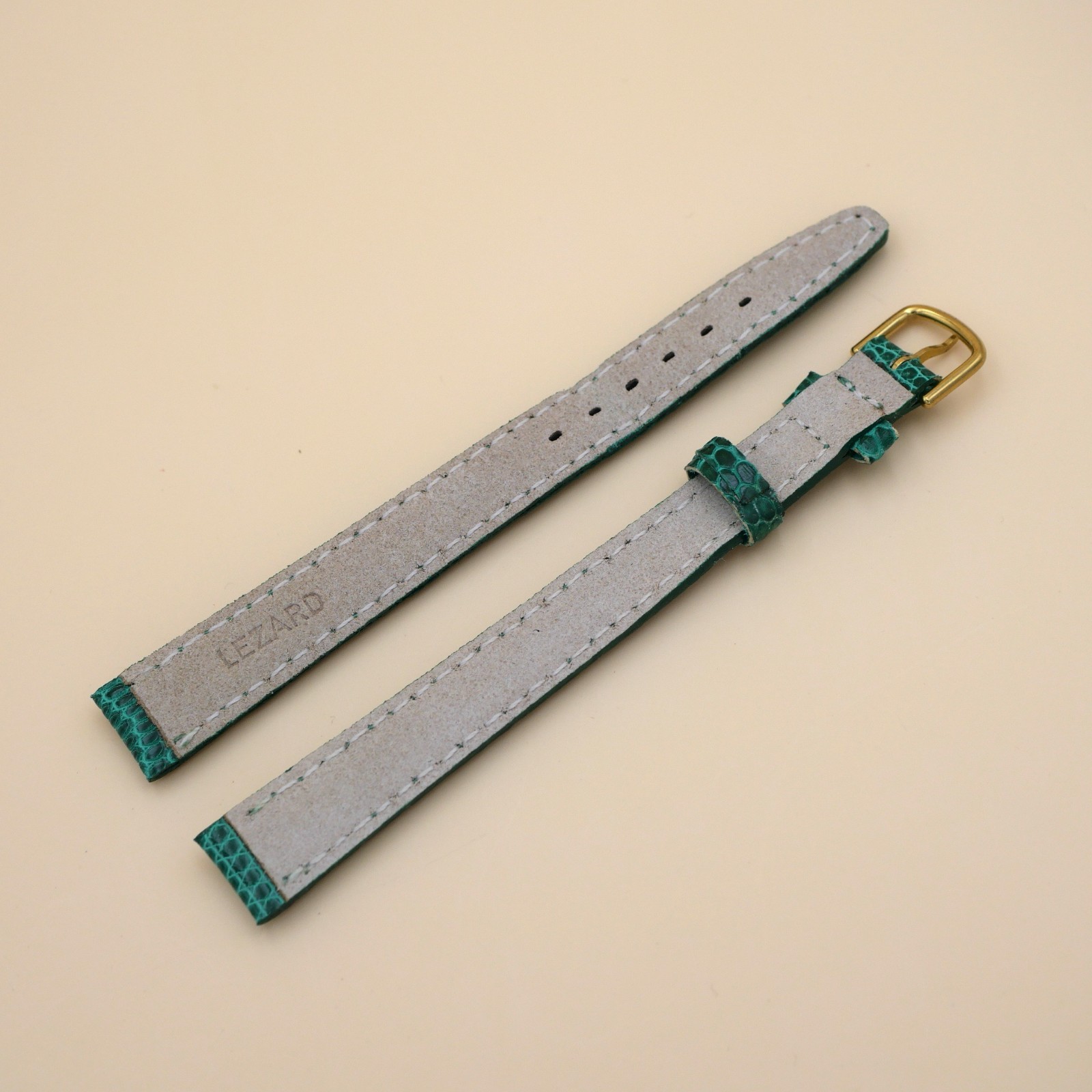 Bracelet en Lézard Véritable 12 mm Vert - Fabriqué en France - Taille XL – Image 2