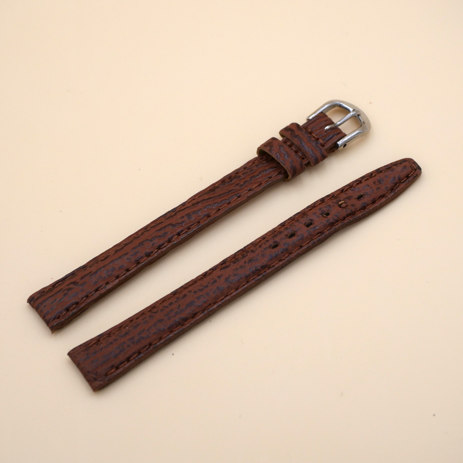 Bracelet en Requin Véritable 12 mm Marron clair - Fabriqué en France - XL