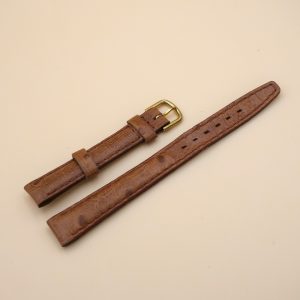 Bracelet en Veau Véritable 12 mm Marron - Fabriqué en France - Taille XS
