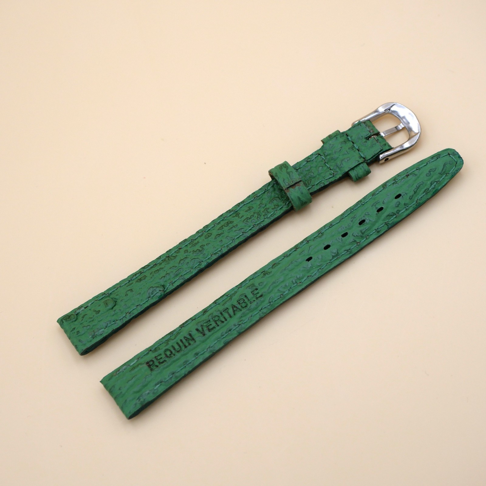 Bracelet en Requin Véritable 12 mm Vert clair - Fabriqué en France - XL – Image 2