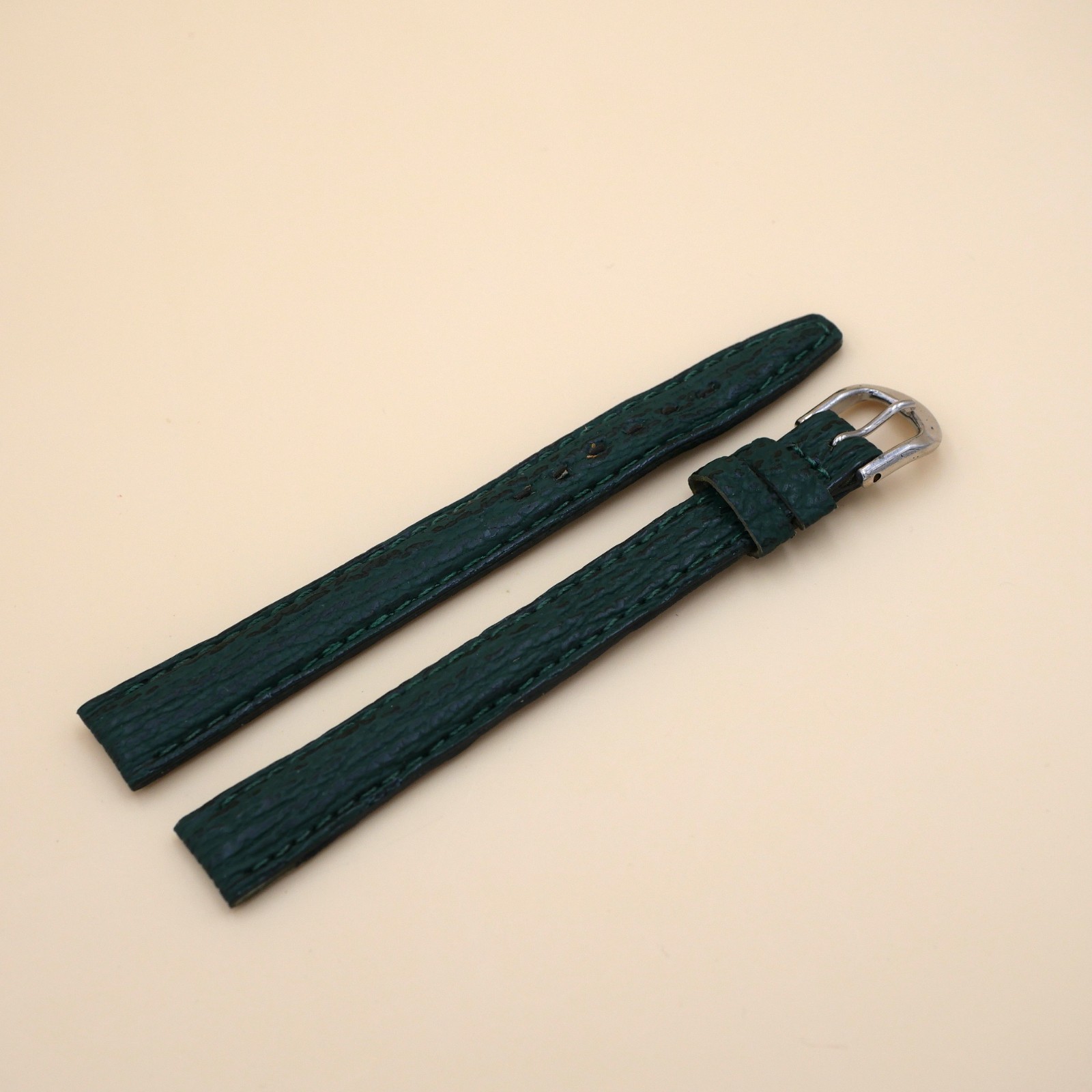 Bracelet en Requin Véritable 12 mm Vert - Fabriqué en France - Taille XL