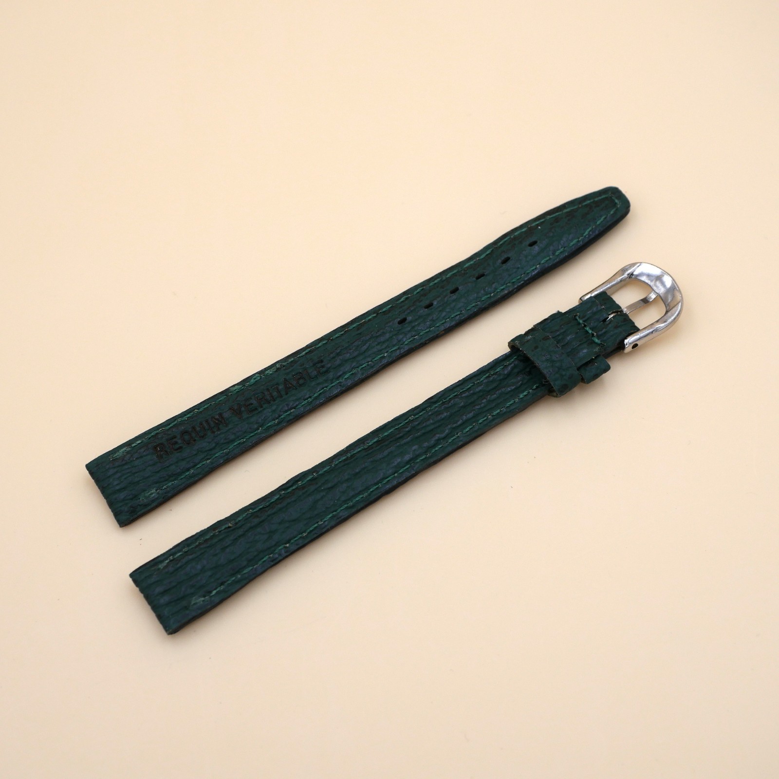 Bracelet en Requin Véritable 12 mm Vert - Fabriqué en France - Taille XL – Image 2