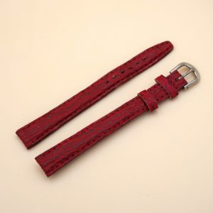 Bracelet en Requin Véritable 12 mm Rouge - Fabriqué en France - Taille XL