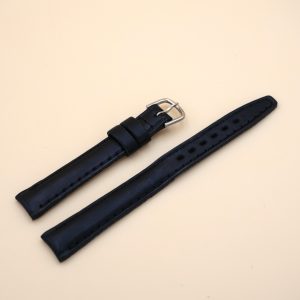 Bracelet en Veau Véritable 12 mm Noir - Fabriqué en France - Taille XL (3633)