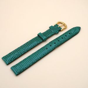Bracelet en Lézard Véritable 14 mm Vert - Fabriqué en France - Taille XL