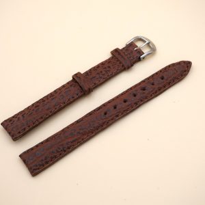 Bracelet en Requin Véritable 14 mm Marron - Fabriqué en France - Taille XL