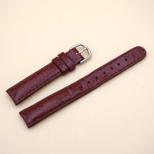 Bracelet en Veau Véritable 14 mm Marron rouge - Fabriqué en France - XS