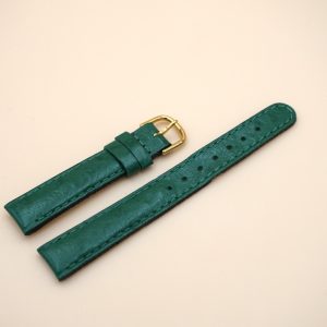 Bracelet en Veau Véritable 14 mm Vert - Fabriqué en France - Taille XS