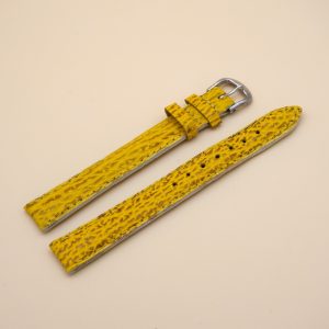 Bracelet en Requin Véritable 14 mm Jaune - Fabriqué en France - Taille XL
