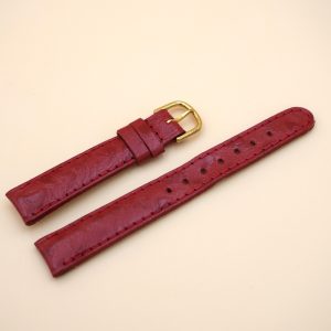 Bracelet en Lézard Véritable 14 mm Rouge - Fabriqué en France - Taille XS