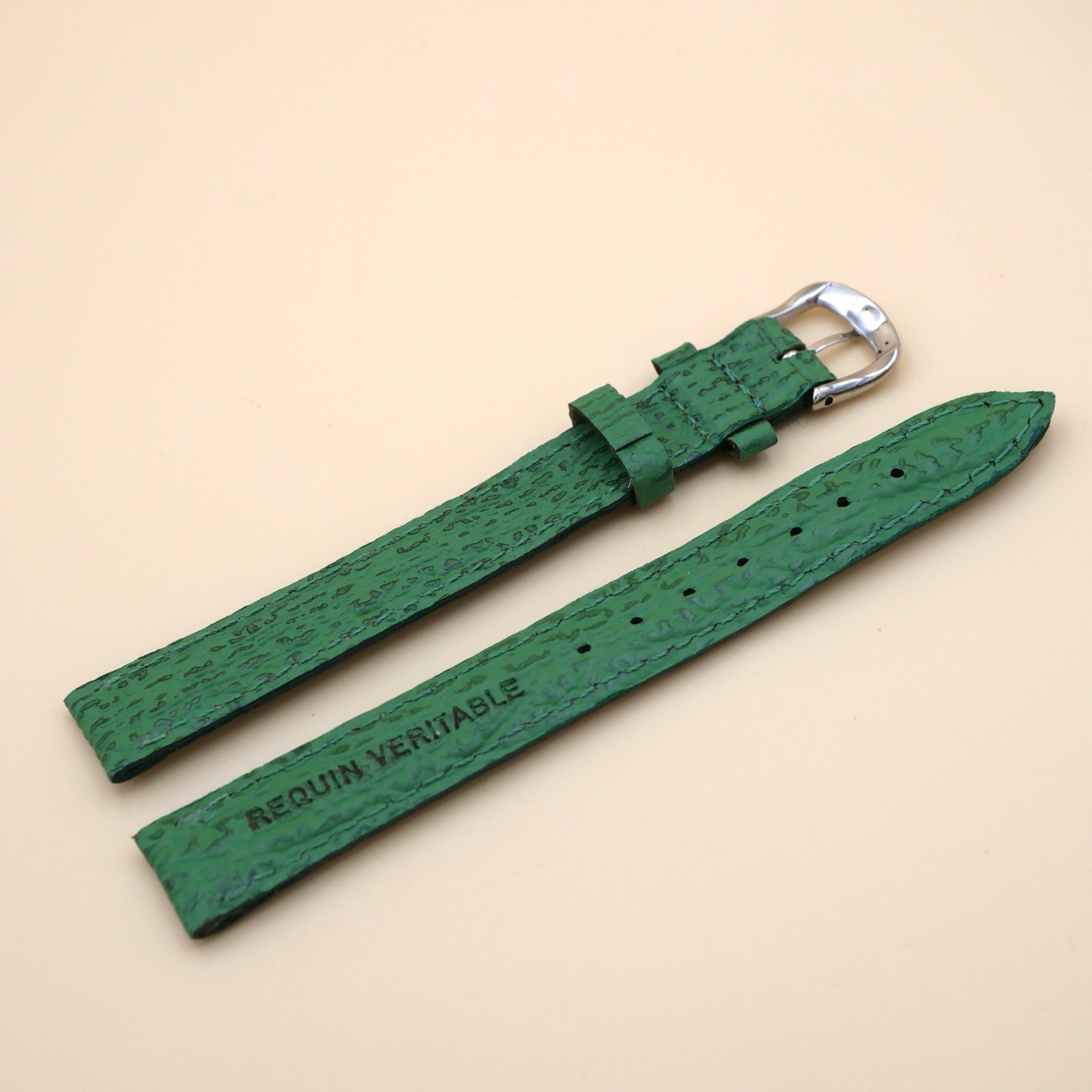 Bracelet en Requin Véritable 14 mm Vert - Fabriqué en France - Taille XL – Image 2