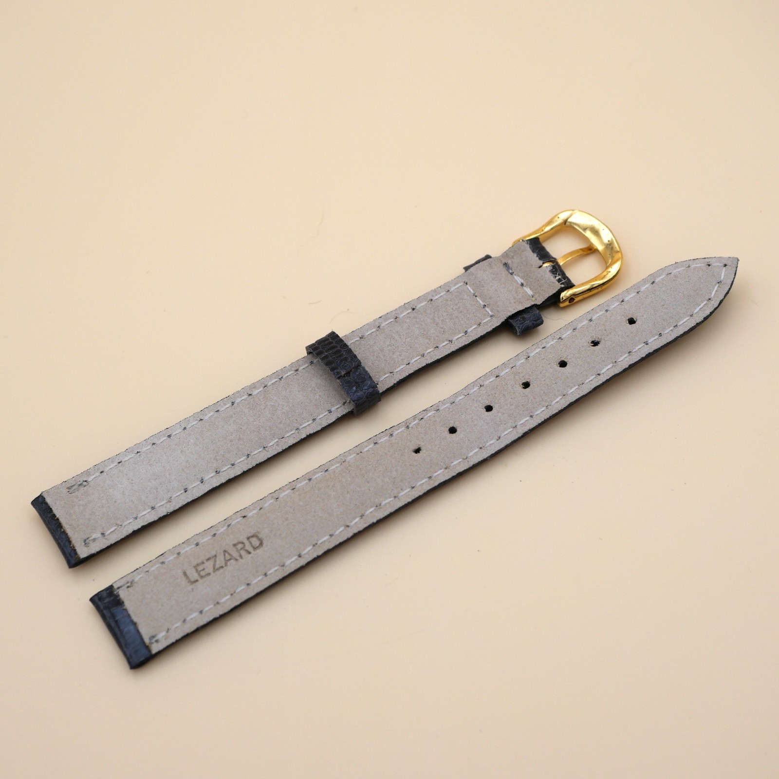 Bracelet en Lézard Véritable 14 mm Noir - Fabriqué en France - Taille XL – Image 2