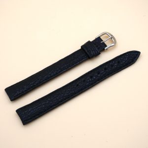 Bracelet en Requin Véritable 14 mm Noir - Fabriqué en France - Taille XL