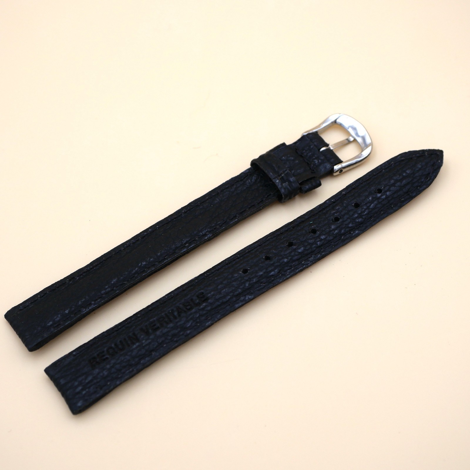 Bracelet en Requin Véritable 14 mm Noir - Fabriqué en France - Taille XL – Image 2