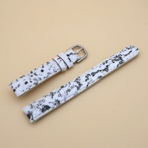 Bracelet en Veau Véritable 14 mm Blanc - Fabriqué en France - Taille XS