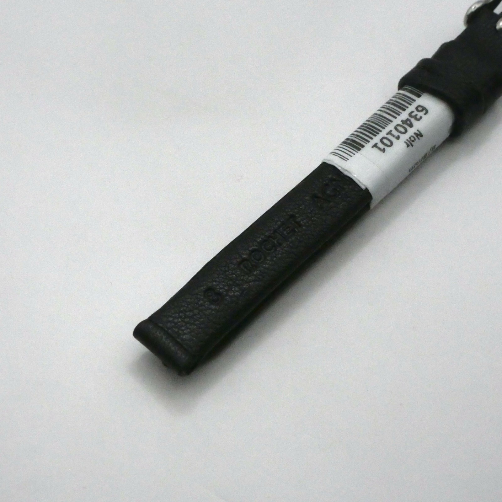 Bracelet de montre en cuir Véritable Agneau - 8 mm Noir - Rochet – Image 2