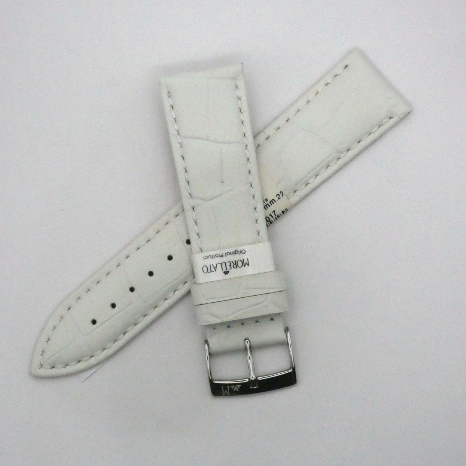 Bracelet de montre en cuir veau - 22 mm Blanc - Morellato