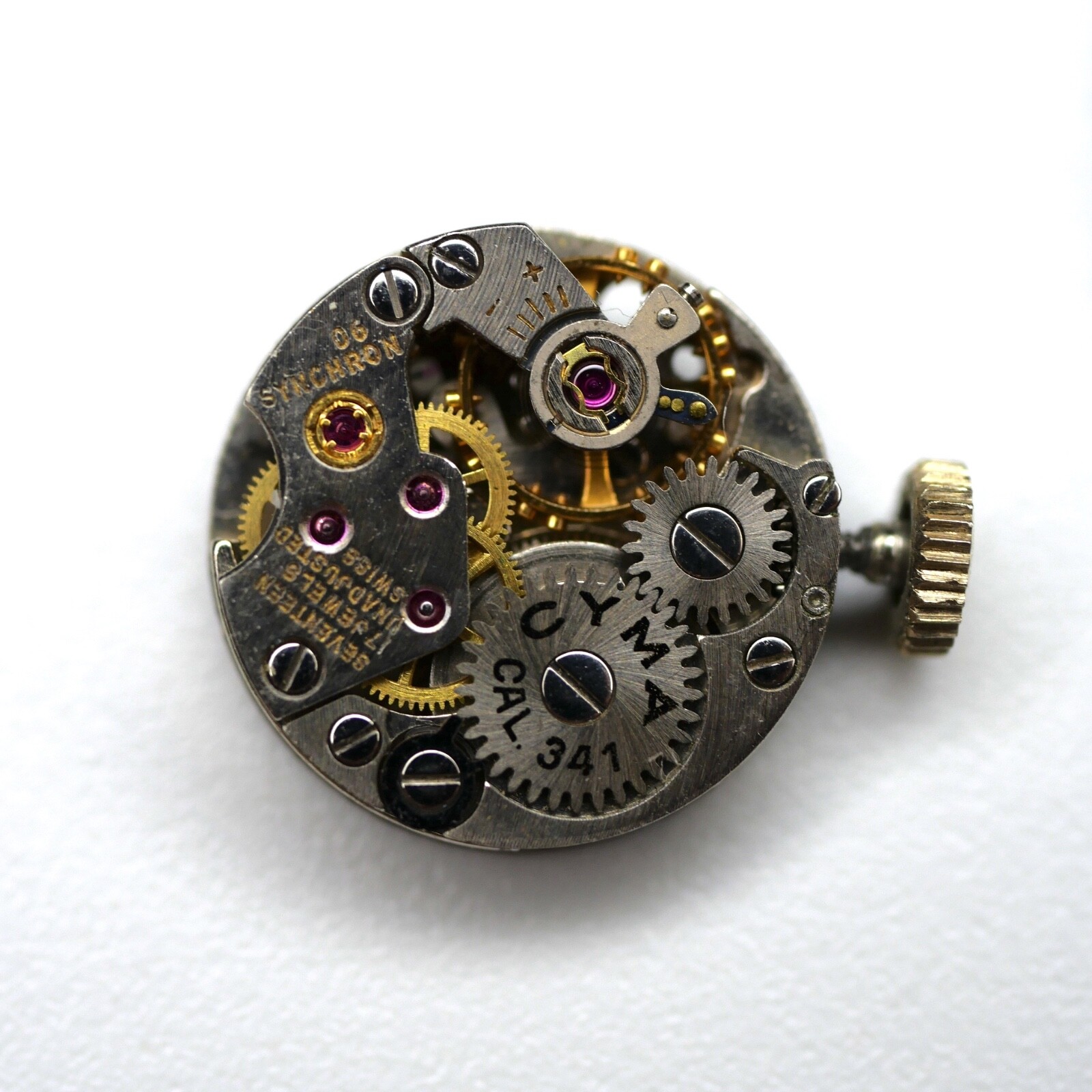 Mouvement pour pièces CYMA 341 Balance OK (watch movement for parts)