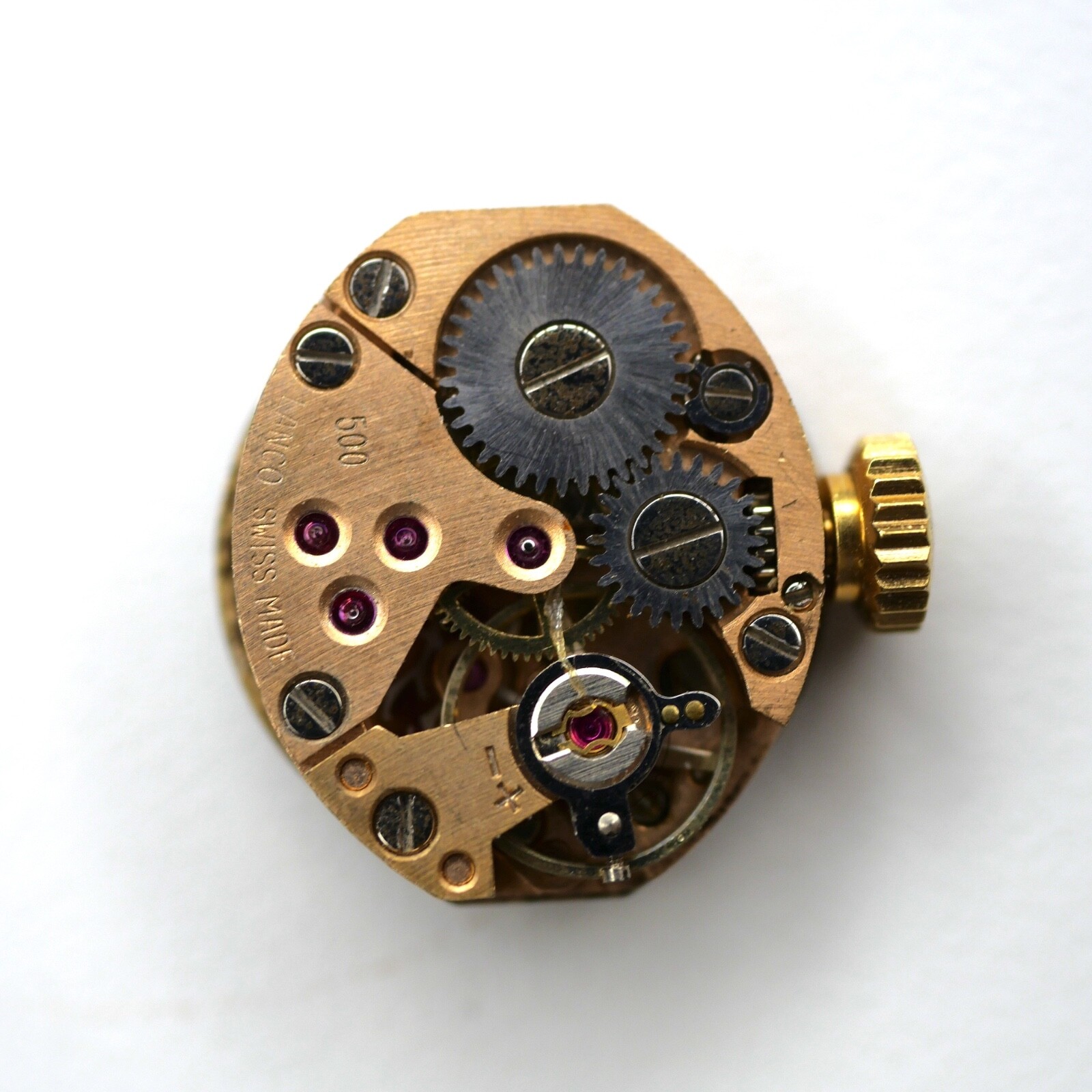 Mouvement pour pièces LANCO 500 Balance OK Working (watch movement for parts)