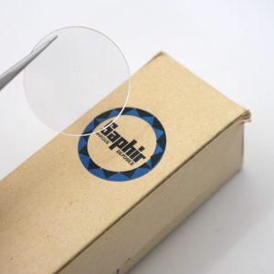Verre de montre SAPHIR - Diamètre 201 Épaisseur 0,90 [NOS] Watch crystal