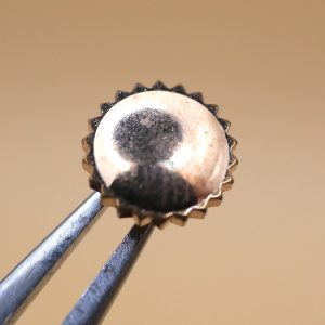 Couronne de montre LIP T15 Ø55 Filetage 0,90 - Plaqué or rose [NOS]