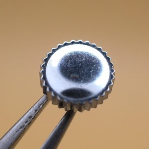 Couronne de montre Ø60 Filetage 1,40 Tube Ø32 - Chromé [NOS]