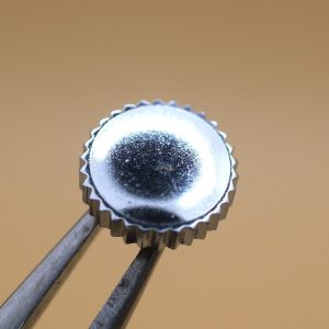 Couronne de montre Ø60 Filetage 1,20 Tube Ø32 - Chromé [NOS]