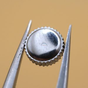 Couronne de montre Ø55 Filetage 0,90 Tube Ø30 - Chromé [NOS]