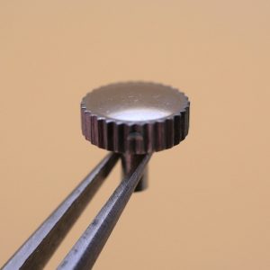 Couronne de montre Ø55 Filetage 0,90 Tube Ø30 - Chromé [NOS]