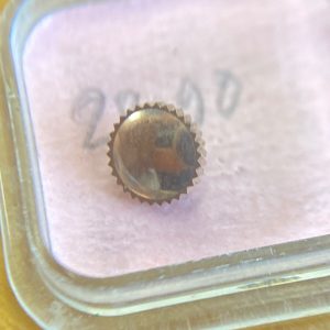 Couronne de montre anti poussière Ø55 filetage 0,90 - Plaqué or rose [NOS] (2)