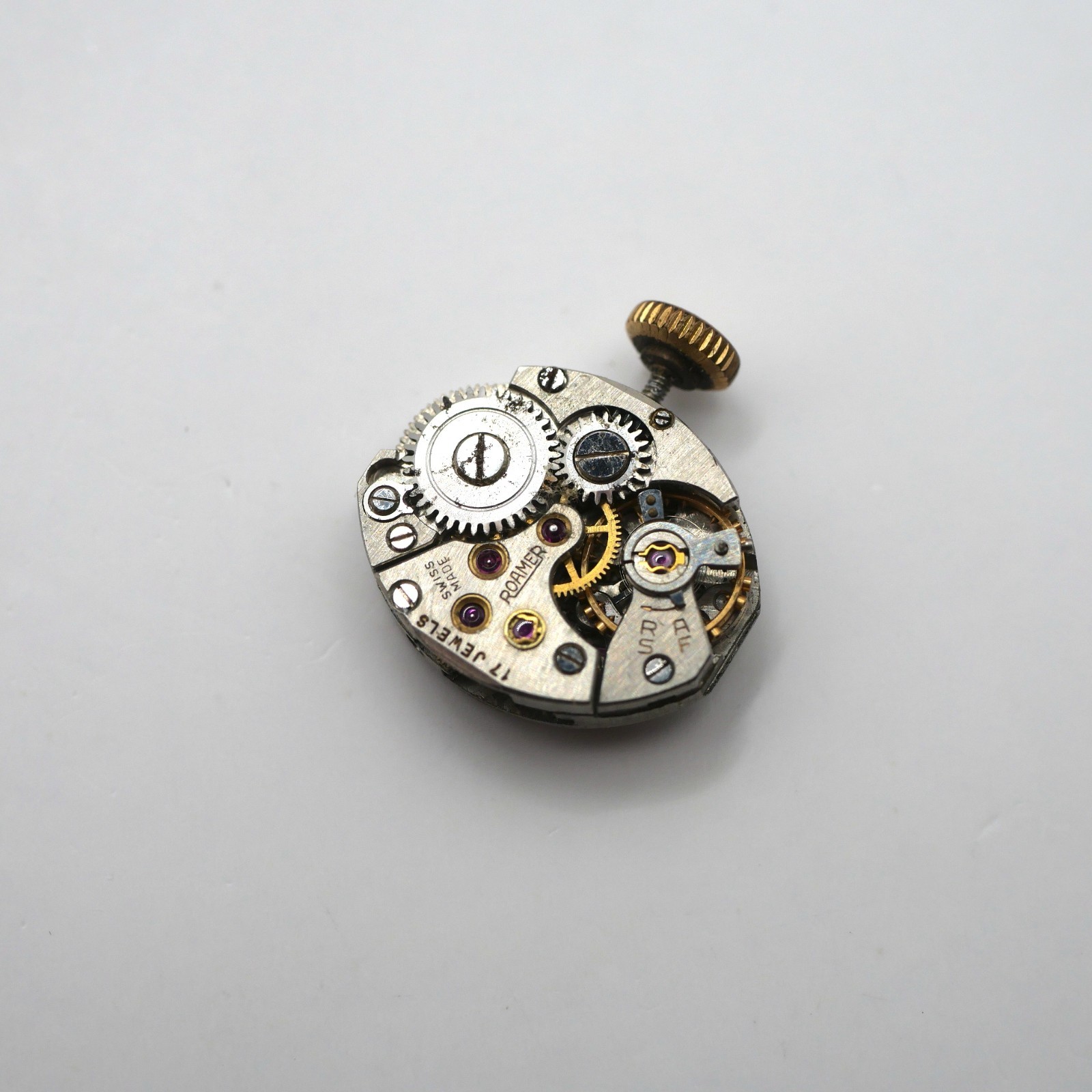 Mouvement pour pièces ROAMER Inconnu 13x15mm - Fonctionne à réviser – Image 2