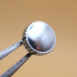Couronne de montre Ø55 Filetage 0,90 Tube Ø22 - Chromé [NOS]