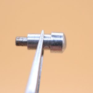 Poussoir chronographe chromé Ø3mm - Lg 7,50mm [NOS] Push Button - 1 Pièce