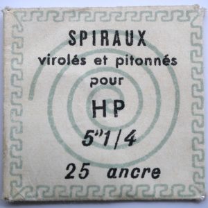 Spiral de Balancier - Parrenin HP 25 ancre 5¼" [NOS] 1 Pièce - Hairspring