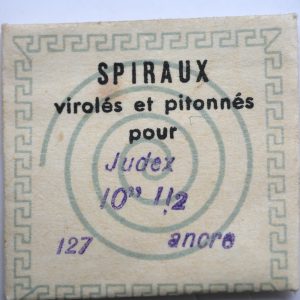Spiral de Balancier - JUDEX 127 ancre 10½" [NOS] 1 Pièce - Hairspring