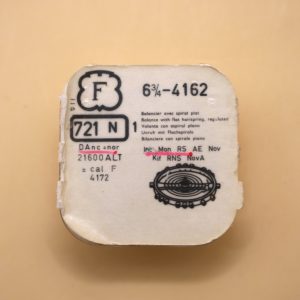 N°721 Balancier de montre - Felsa 4162 4172 Inca & Normal [NOS] Balance Complete