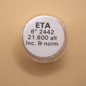 N°721 Balancier de montre ETA 2442 - 6" Normal & Incabloc 21 600 A/h [NOS]
