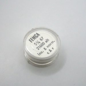 N°721 Balancier de montre FEMGA 67 - 21 600 Alt/h Incabloc [NOS] Balance