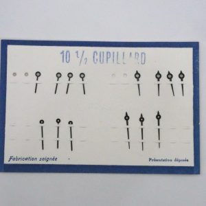 Lot Aiguille de montre 10½" Cupillard - Noir [NOS]