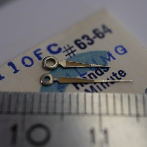 Aiguille heure minute - BULOVA 110FC N°63-64 SL24 LUM Acier [NOS] (Watch hands)