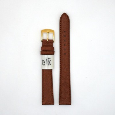 Bracelet de montre en cuir buffle Rochet - 16 mm Marron Long